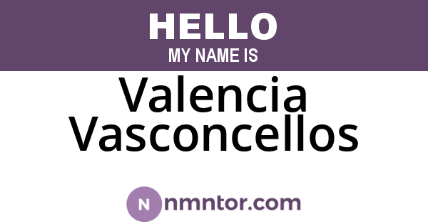 Valencia Vasconcellos
