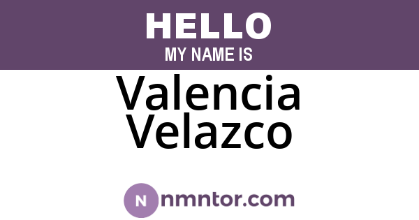Valencia Velazco