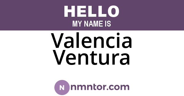 Valencia Ventura