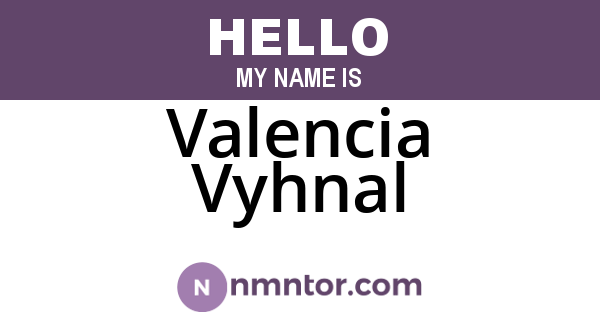 Valencia Vyhnal