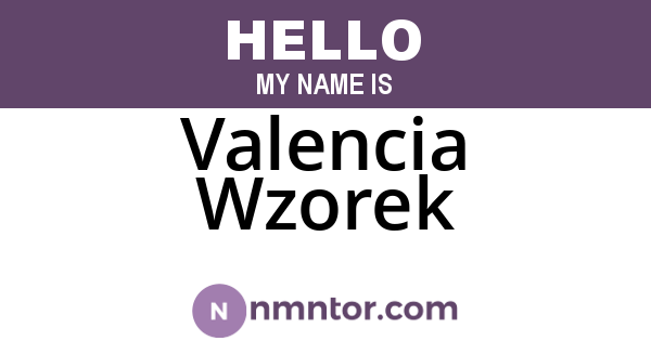 Valencia Wzorek