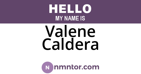 Valene Caldera