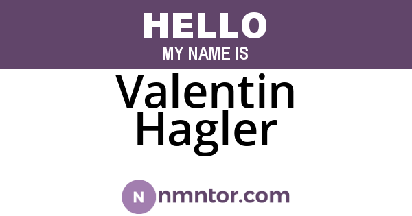 Valentin Hagler
