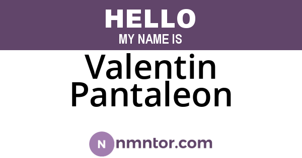 Valentin Pantaleon