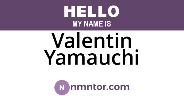 Valentin Yamauchi