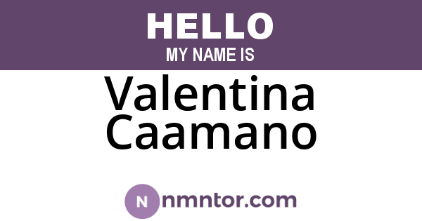 Valentina Caamano