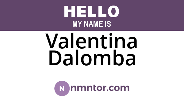 Valentina Dalomba