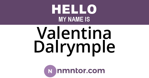 Valentina Dalrymple
