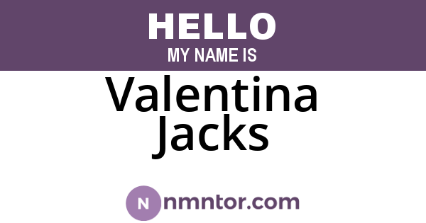 Valentina Jacks