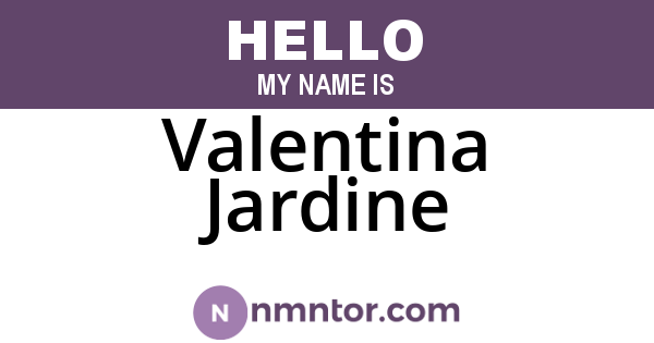 Valentina Jardine