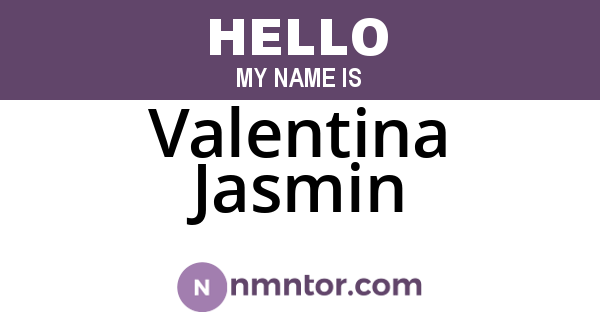 Valentina Jasmin