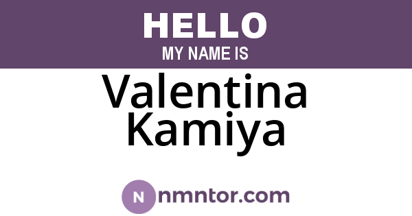 Valentina Kamiya