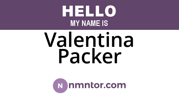 Valentina Packer