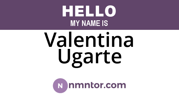 Valentina Ugarte