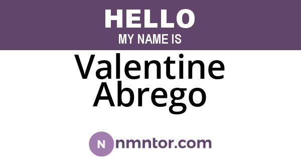 Valentine Abrego