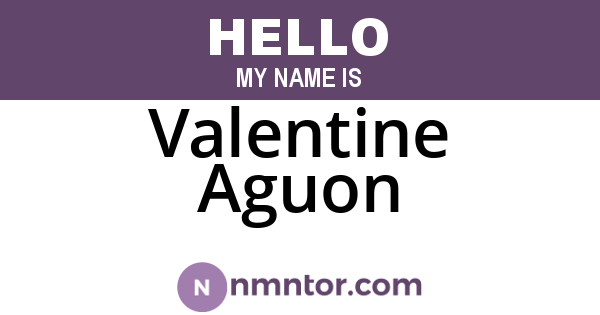 Valentine Aguon