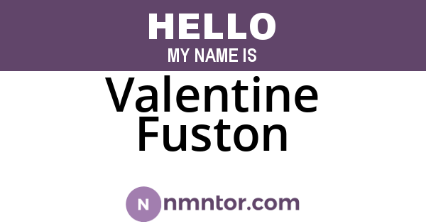 Valentine Fuston