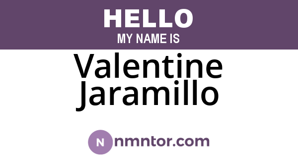 Valentine Jaramillo