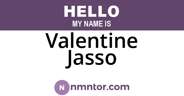 Valentine Jasso