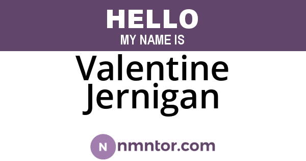 Valentine Jernigan