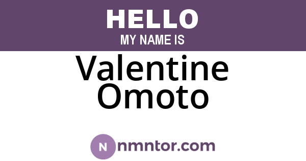 Valentine Omoto
