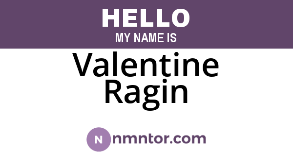 Valentine Ragin