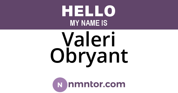 Valeri Obryant