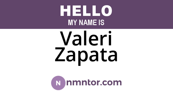 Valeri Zapata