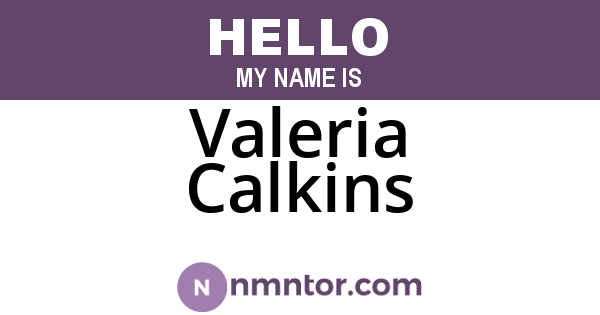Valeria Calkins