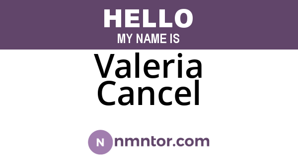 Valeria Cancel