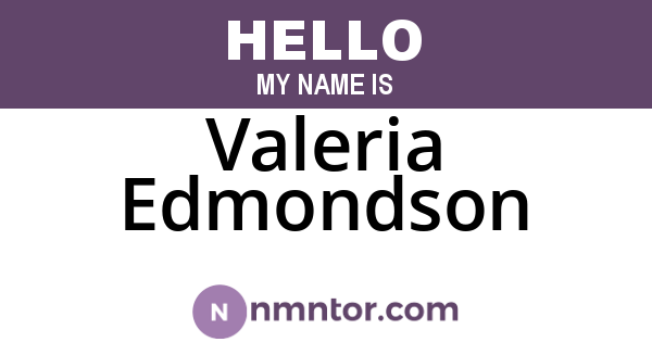 Valeria Edmondson