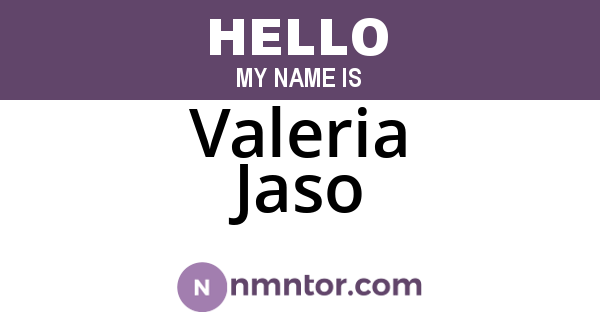Valeria Jaso