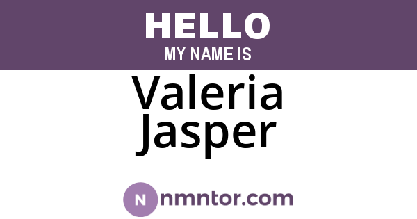 Valeria Jasper