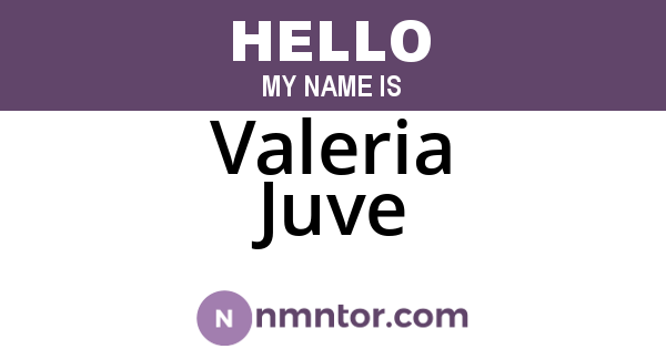 Valeria Juve