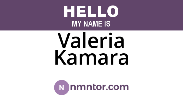 Valeria Kamara