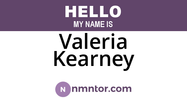 Valeria Kearney