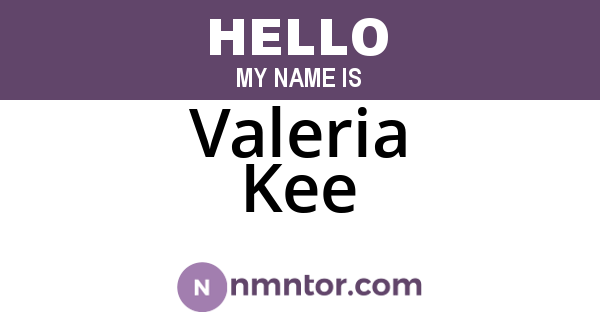 Valeria Kee