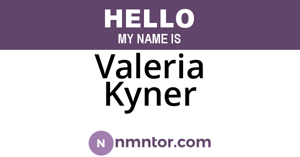 Valeria Kyner