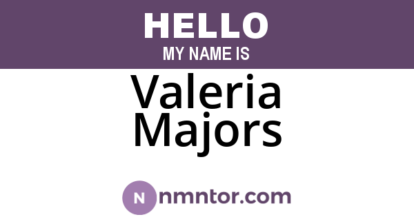 Valeria Majors