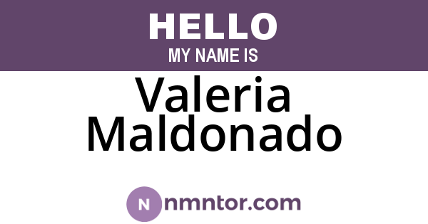 Valeria Maldonado