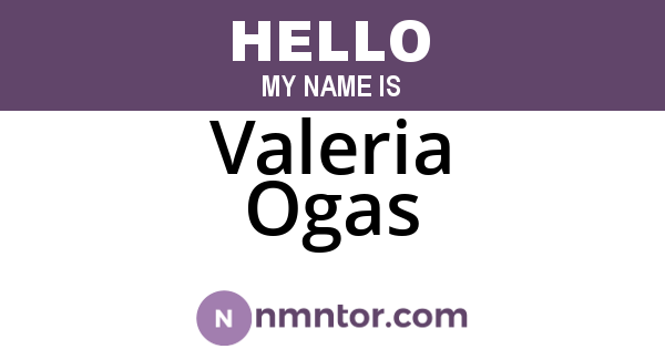 Valeria Ogas