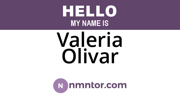 Valeria Olivar