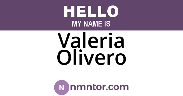 Valeria Olivero