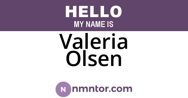 Valeria Olsen