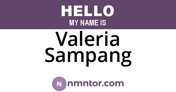 Valeria Sampang