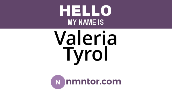Valeria Tyrol