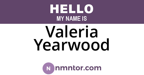 Valeria Yearwood