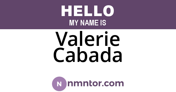 Valerie Cabada