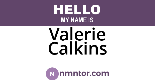 Valerie Calkins
