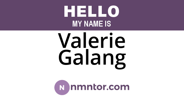 Valerie Galang